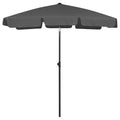 vidaXL Parasol plażowy, antracytowy, 180x120 cm