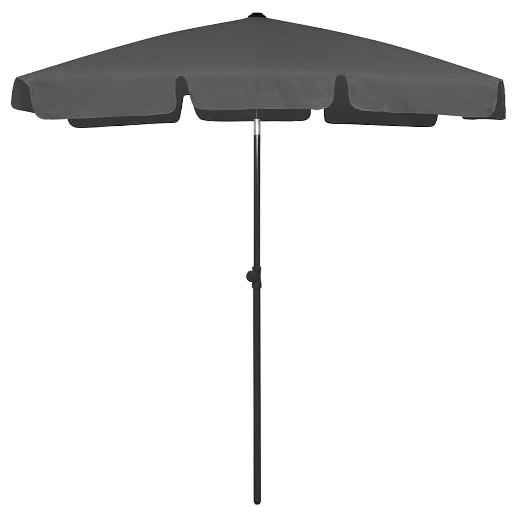 vidaXL Parasol plażowy, antracytowy, 180x120 cm