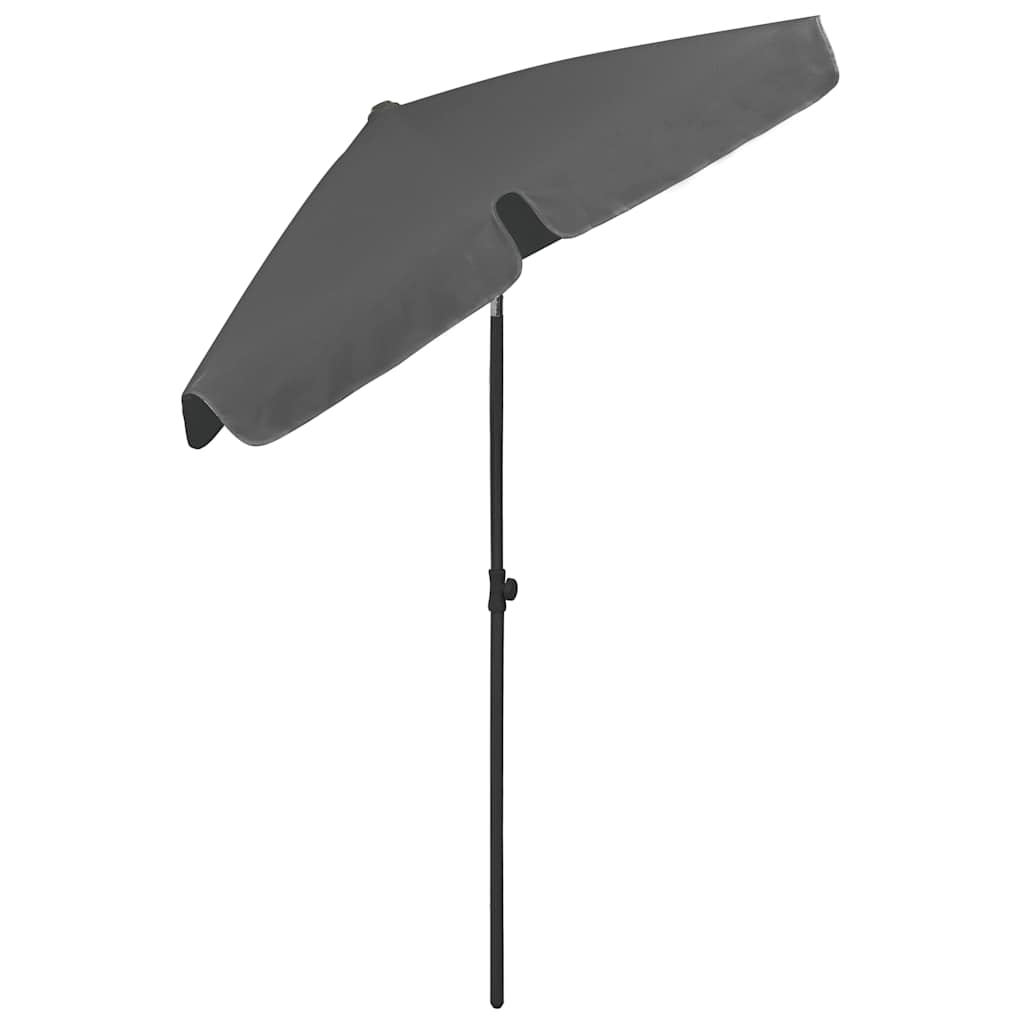 vidaXL Parasol plażowy, antracytowy, 180x120 cm