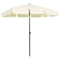 vidaXL Parasol plażowy, piaskowy żółty, 200x125 cm