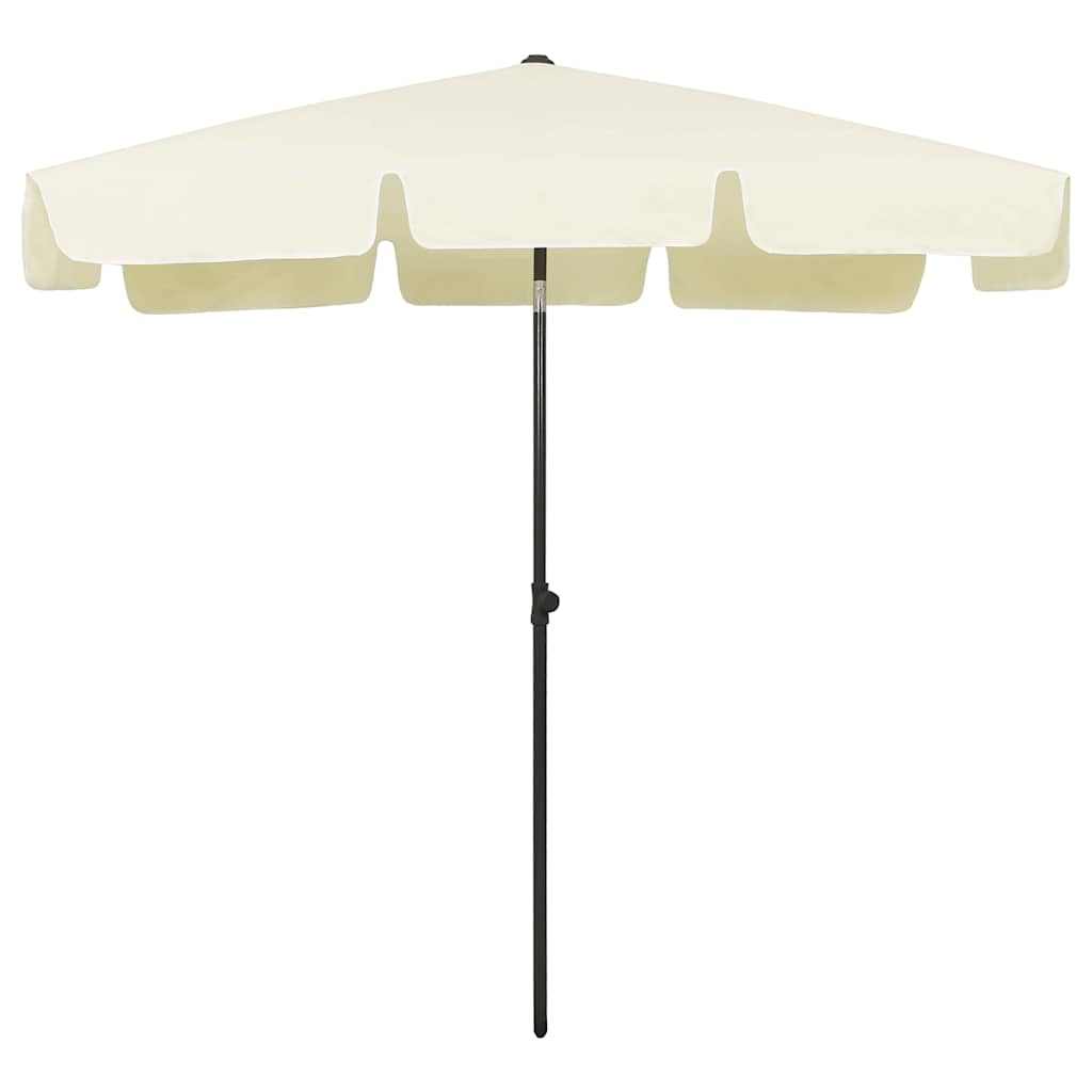 vidaXL Parasol plażowy, piaskowy żółty, 200x125 cm