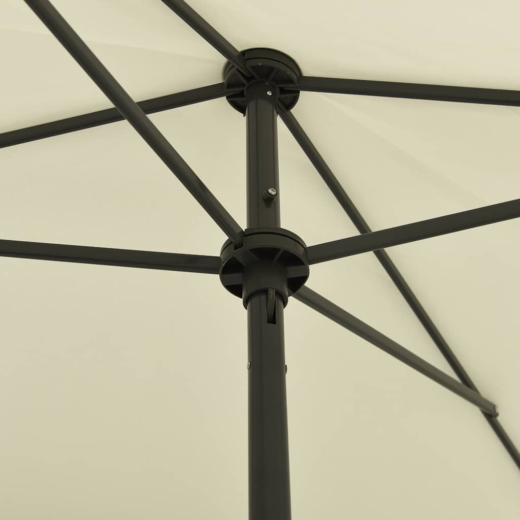 vidaXL Parasol plażowy, piaskowy żółty, 200x125 cm