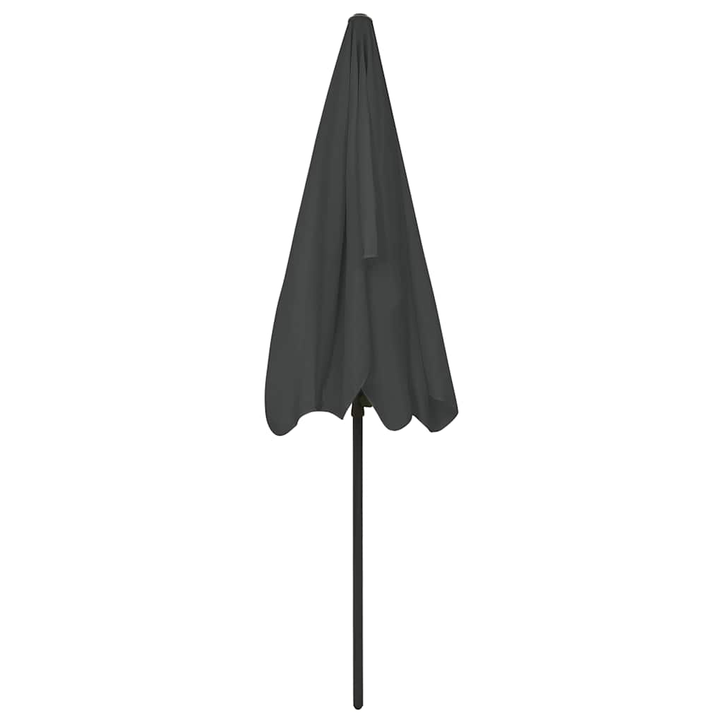 vidaXL Parasol plażowy, antracytowy, 200x125 cm