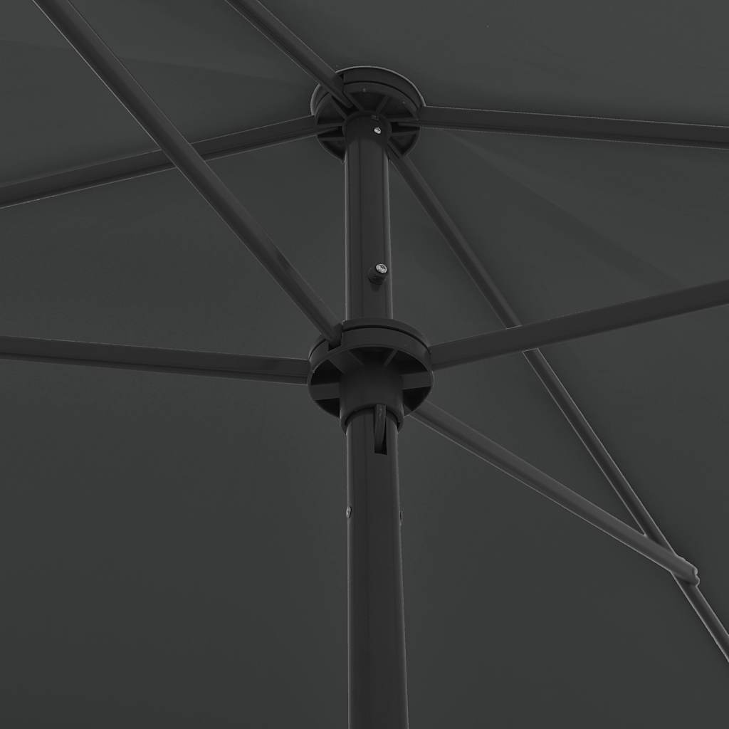 vidaXL Parasol plażowy, antracytowy, 200x125 cm