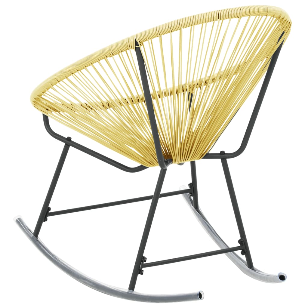 vidaXL Krzesło ogrodowe Acapulco, rattan PE, beżowe