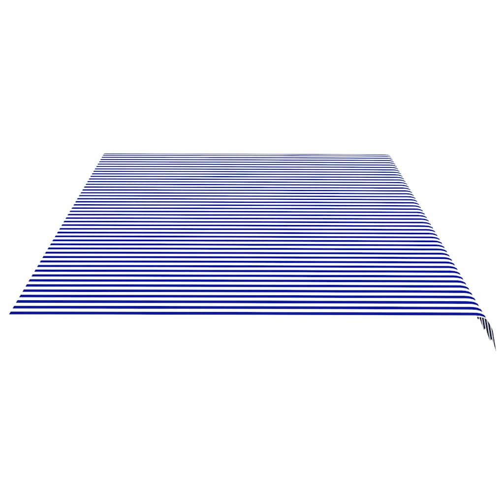 vidaXL Zapasowa tkanina na markizę, niebiesko-biała, 6x3,5 m