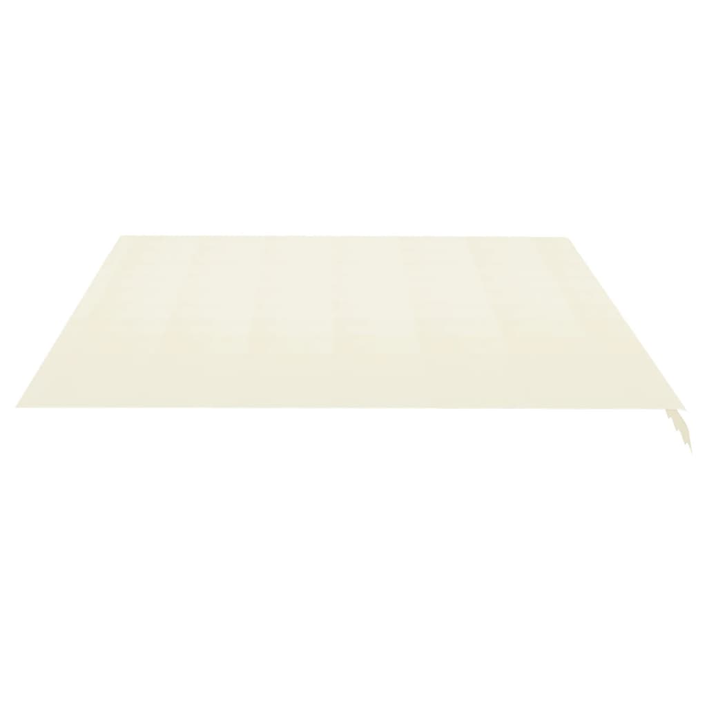 vidaXL Zapasowa tkanina na markizę, kremowa, 4,5 x 3,5 m