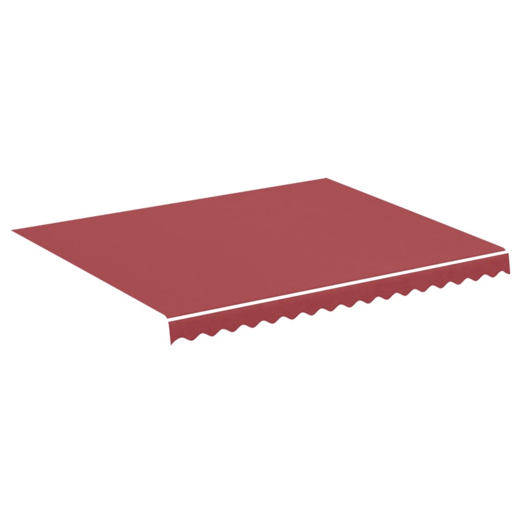 vidaXL Zapasowa tkanina na markizę, burgundowa, 3x2,5 m, poliester