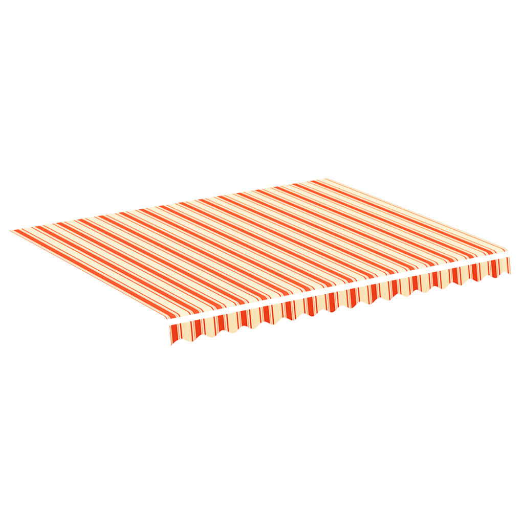 vidaXL Zapasowa tkanina na markizę, żółto-pomarańczowa, 3x2,5 m, poliester