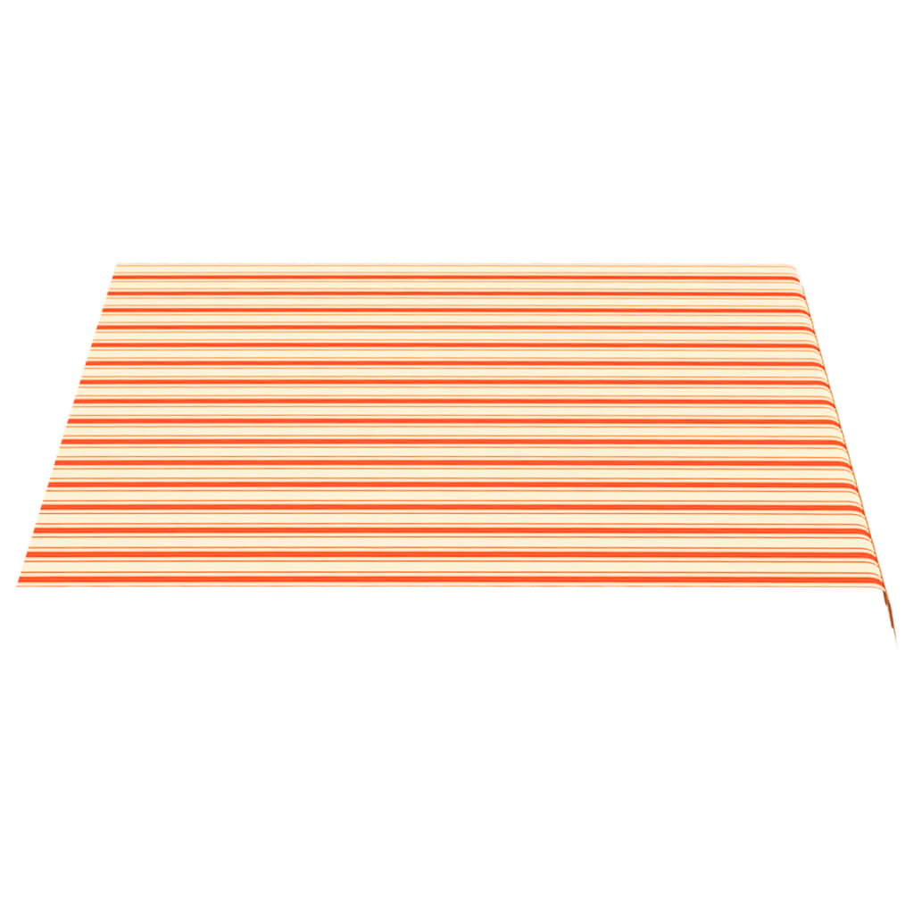 vidaXL Zapasowa tkanina na markizę, żółto-pomarańczowa, 3x2,5 m, poliester