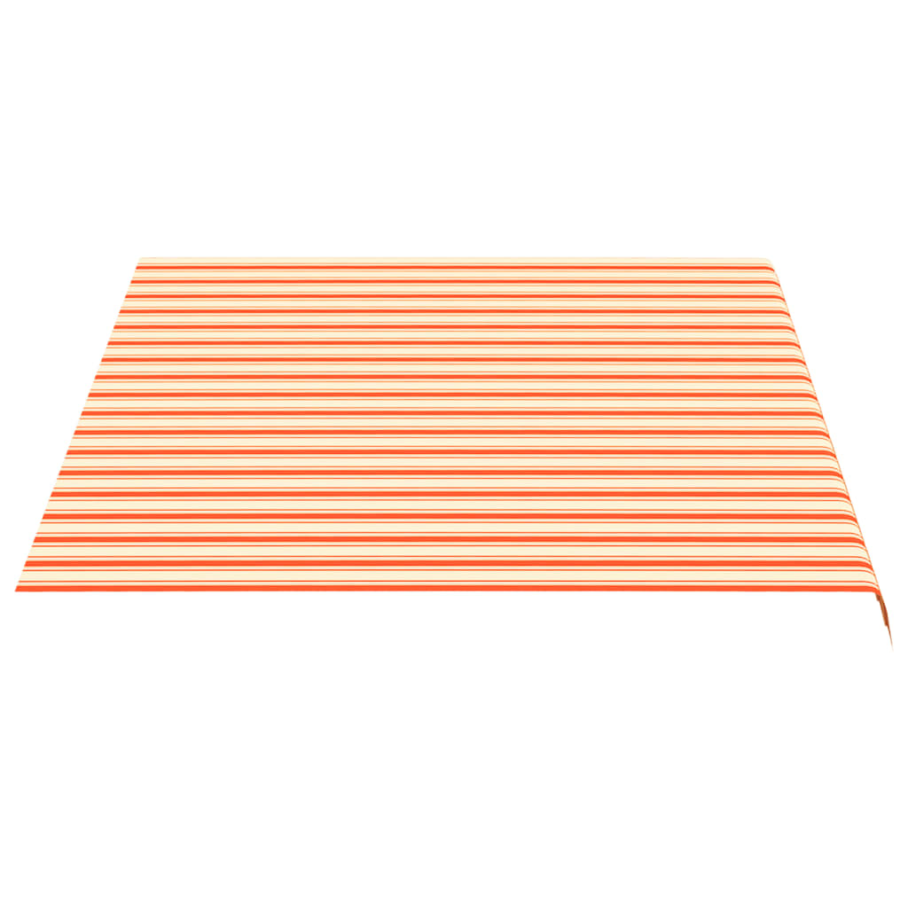 vidaXL Zapasowa tkanina na markizę, żółto-pomarańczowa, 4x3 m, poliester