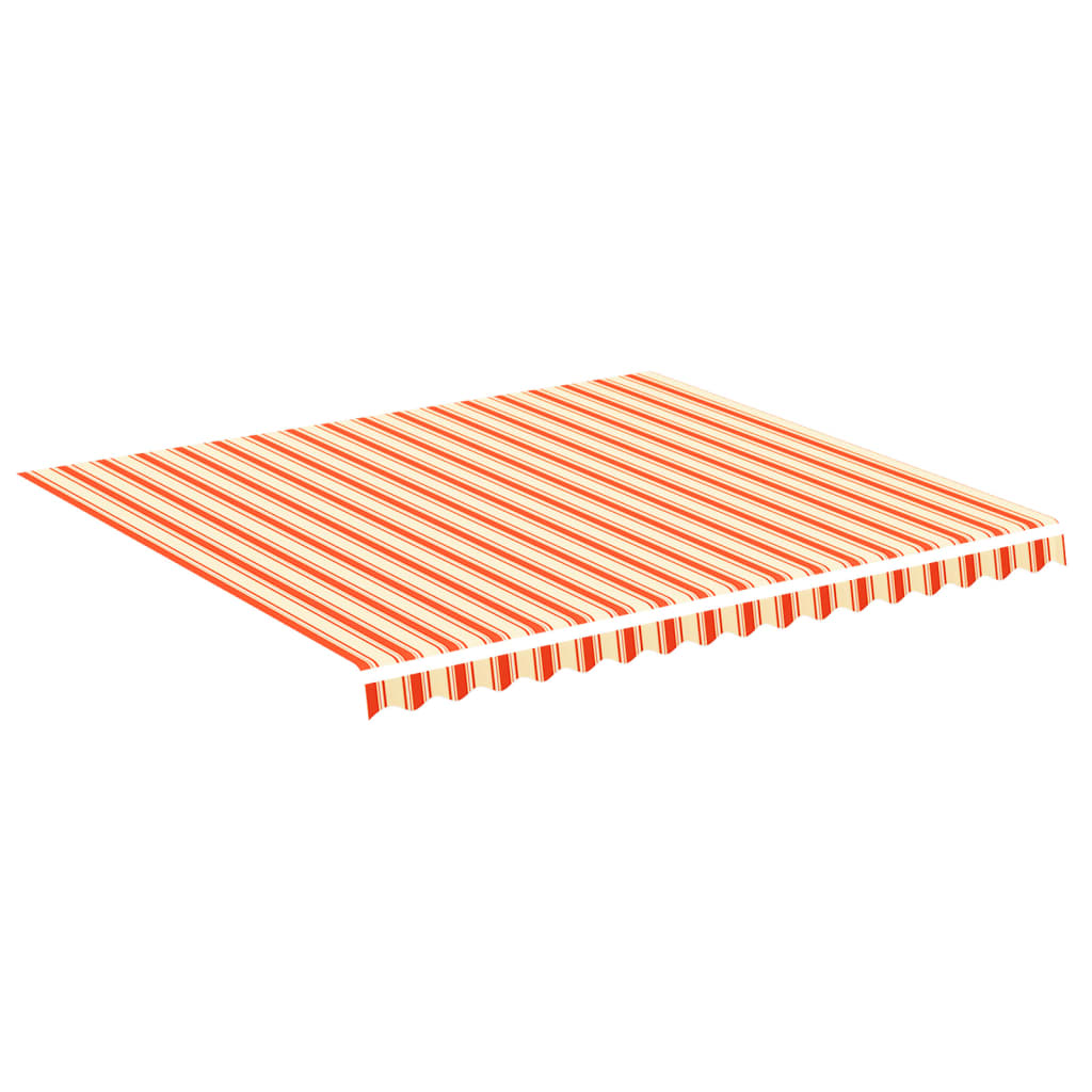 vidaXL Zapasowa tkanina na markizę, żółto-pomarańczowa, 4x3,5 m