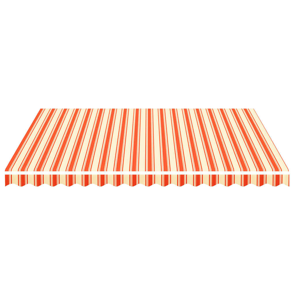 vidaXL Zapasowa tkanina na markizę, żółto-pomarańczowa, 4x3,5 m