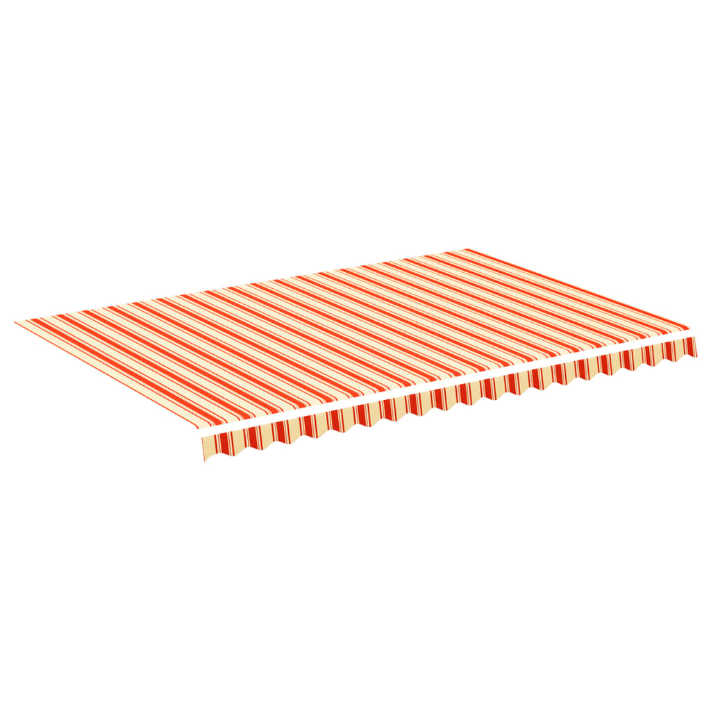 vidaXL Zapasowa tkanina na markizę, żółto-pomarańczowa, 4,5x3 m