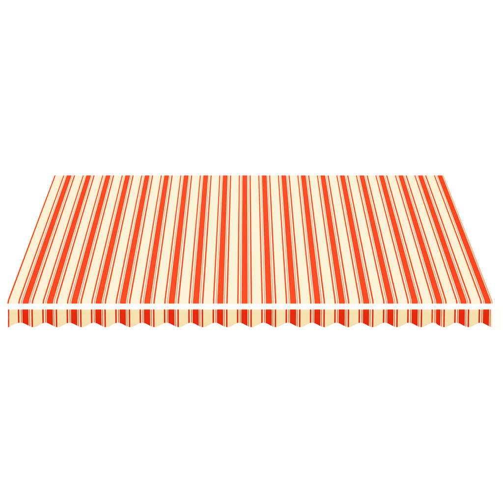 vidaXL Zapasowa tkanina na markizę, żółto-pomarańczowa, 4,5x3,5 m, poliester