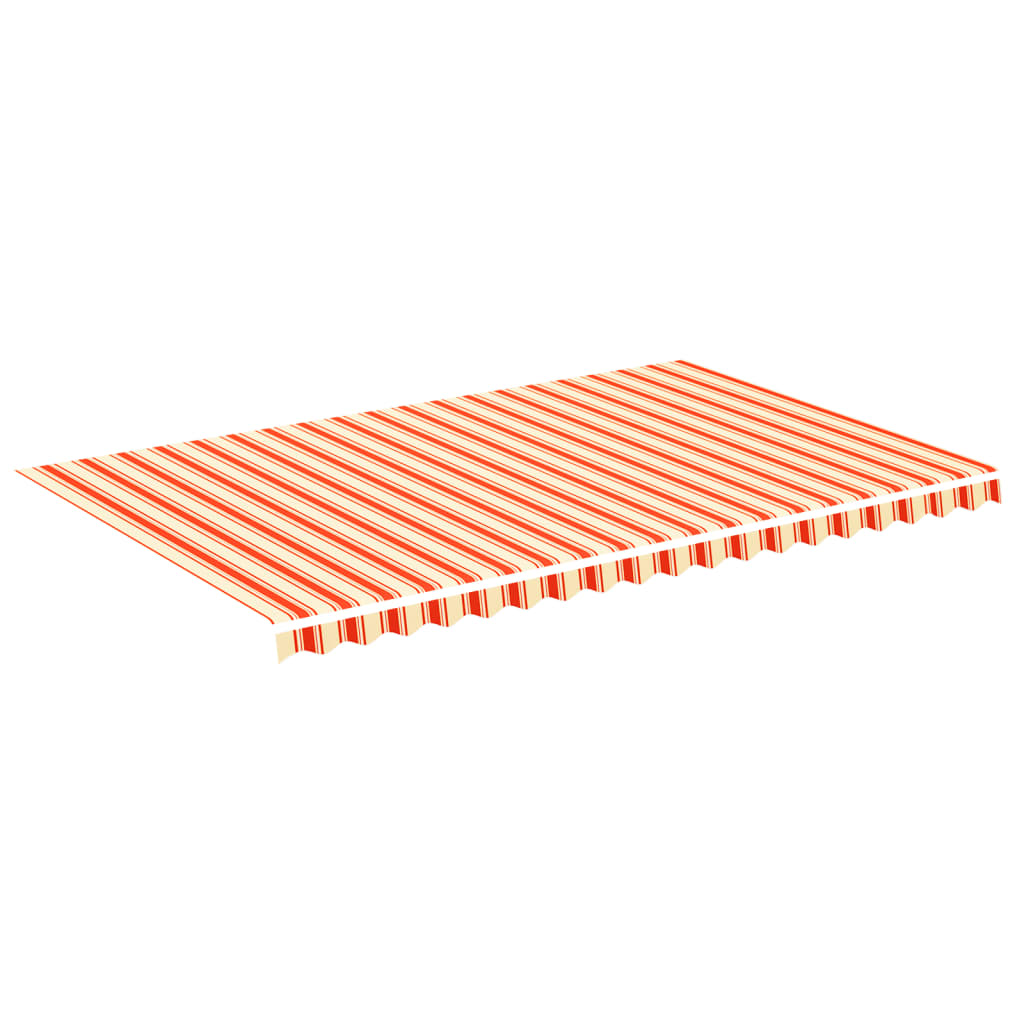 vidaXL Zapasowa tkanina na markizę, żółto-pomarańczowa, 5x3 m