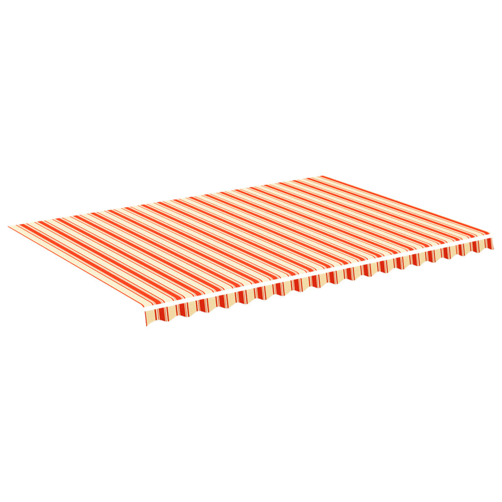 vidaXL Zapasowa tkanina na markizę, żółto-pomarańczowa, 5x3,5 m