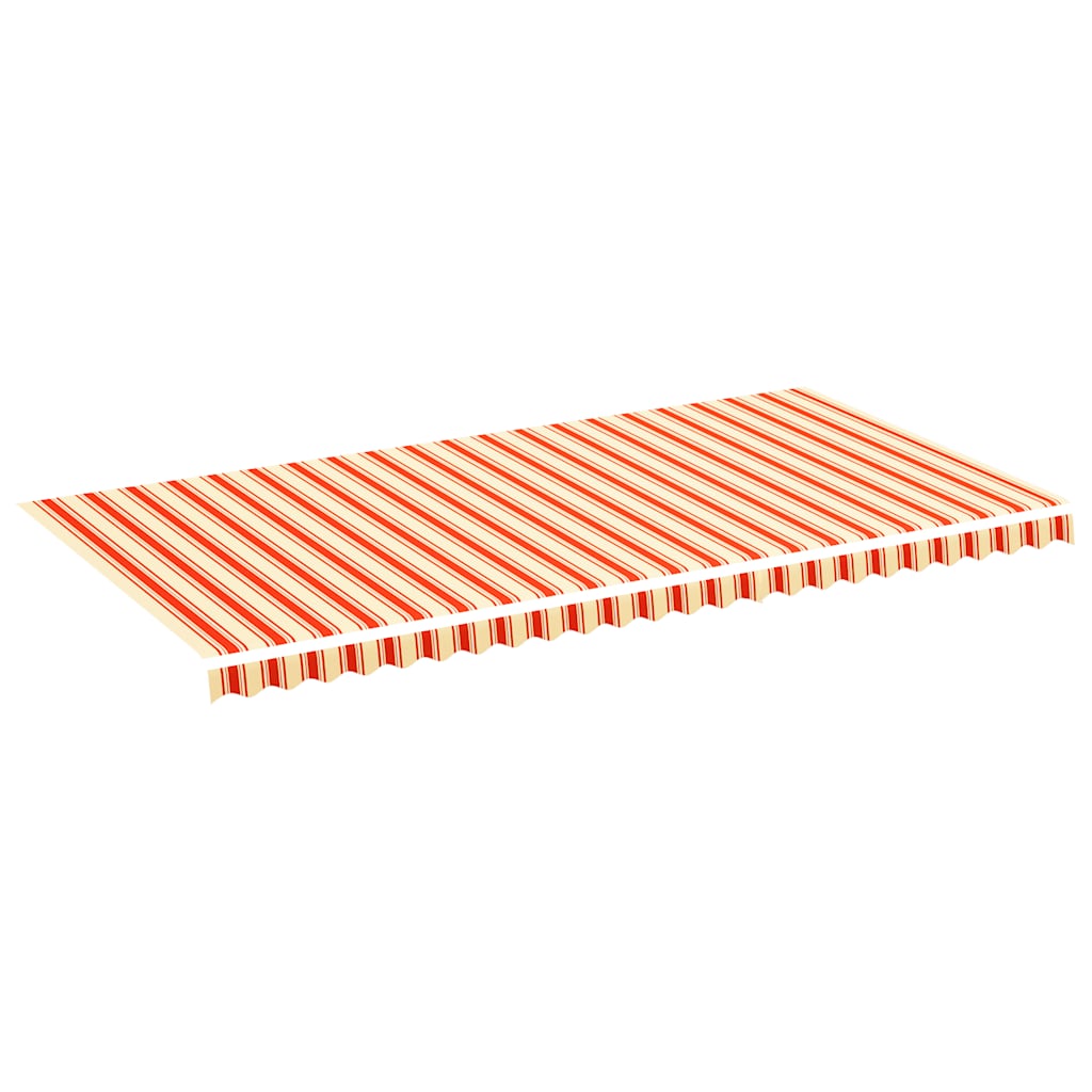 vidaXL Zapasowa tkanina na markizę, żółto-pomarańczowa, 6x3 m, poliester