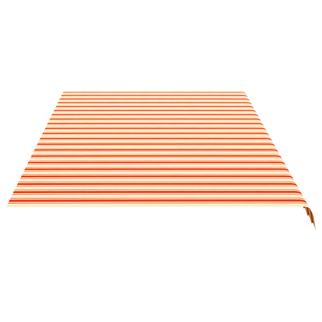 vidaXL Zapasowa tkanina na markizę, żółto-pomarańczowa, 6x3 m, poliester