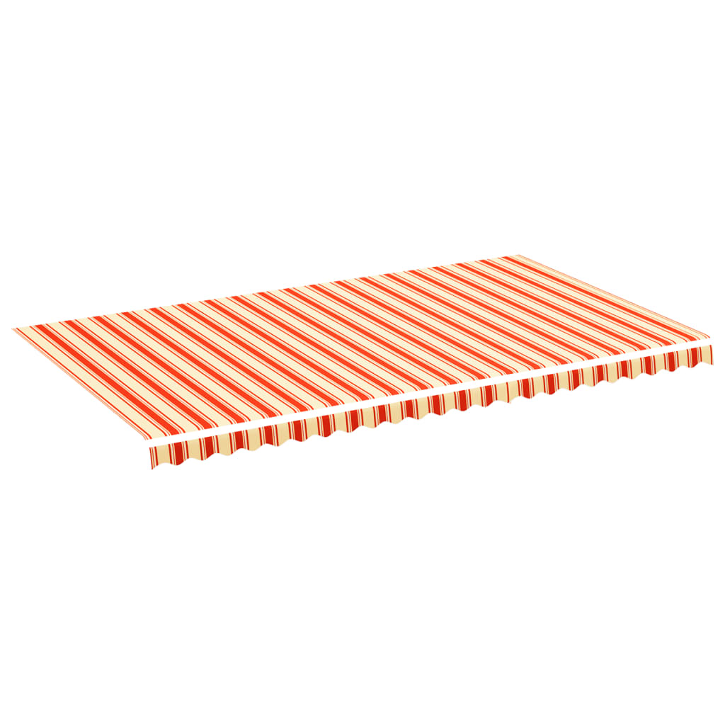 vidaXL Zapasowa tkanina na markizę, żółto-pomarańczowa, 6x3,5 m