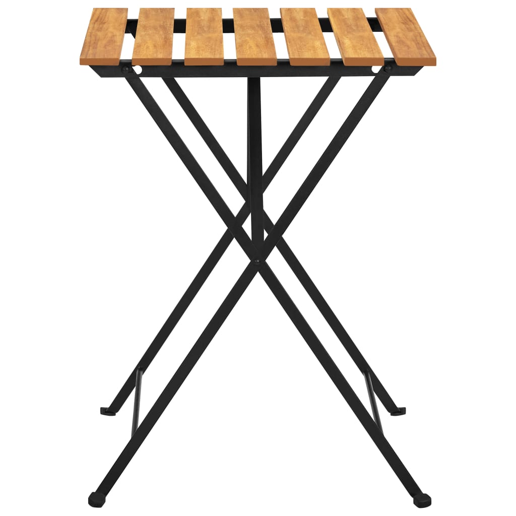 vidaXL Stolik bistro, 55x54x71 cm, lite drewno akacjowe