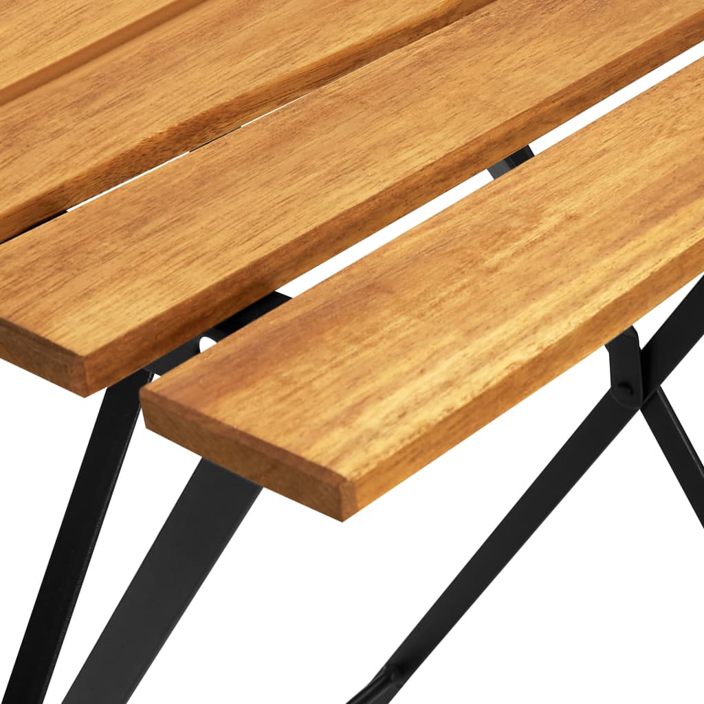 vidaXL Stolik bistro, 55x54x71 cm, lite drewno akacjowe