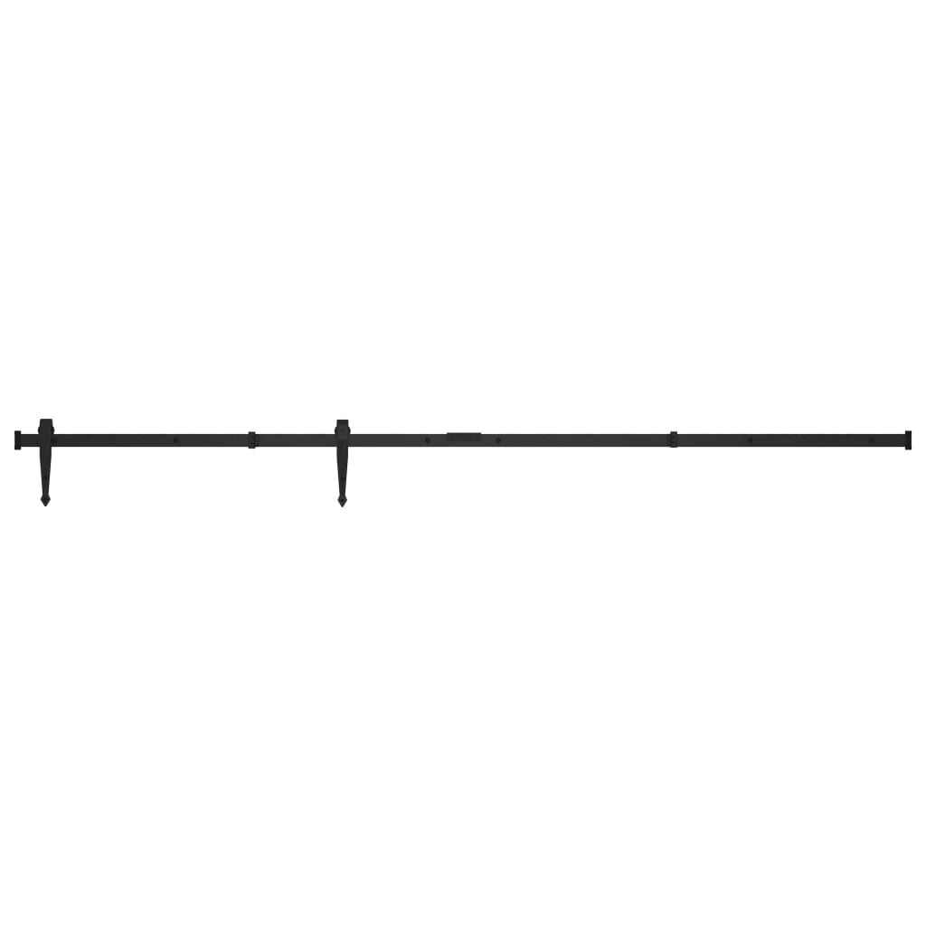 vidaXL System do drzwi przesuwnych do mebli, stal węglowa, 183 cm