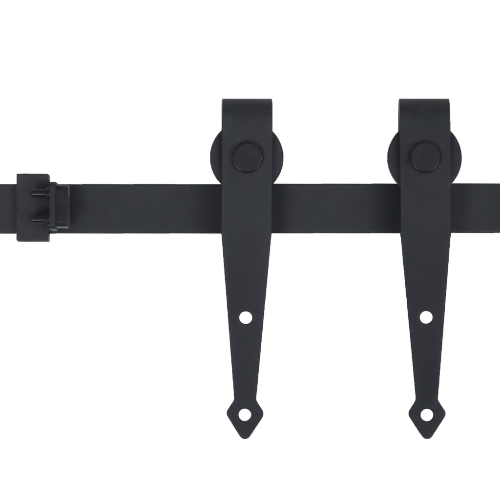 vidaXL System do drzwi przesuwnych do mebli, stal węglowa, 183 cm