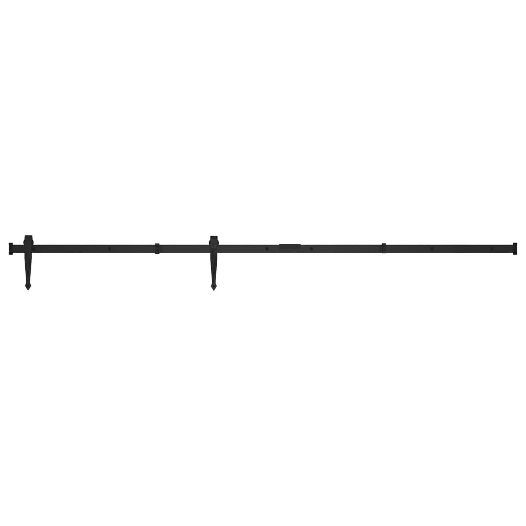 vidaXL System do drzwi przesuwnych do mebli, stal węglowa, 152 cm