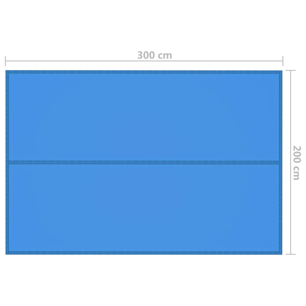 vidaXL Płachta biwakowa, 3x2 m, niebieska