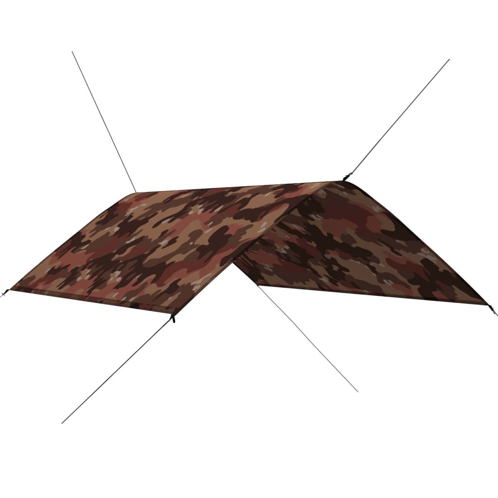 vidaXL Płachta biwakowa, 3x2 m, moro