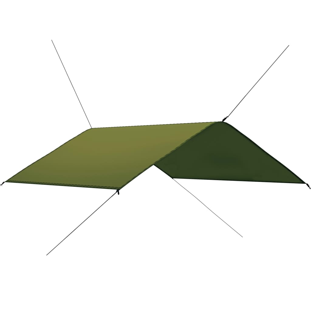 vidaXL Płachta biwakowa, 4x4 m, zielona