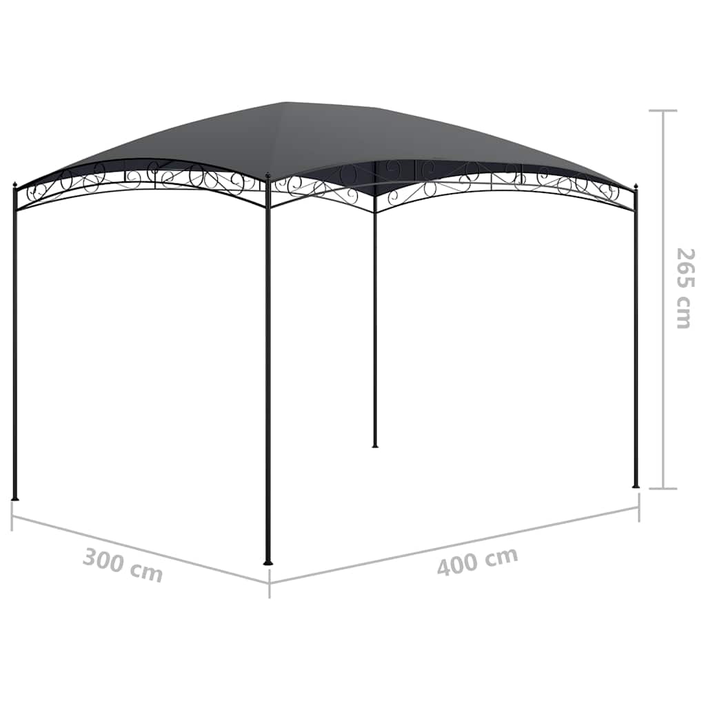 vidaXL Altana, 3x4x2,65 m, antracytowa, 180 g/m²