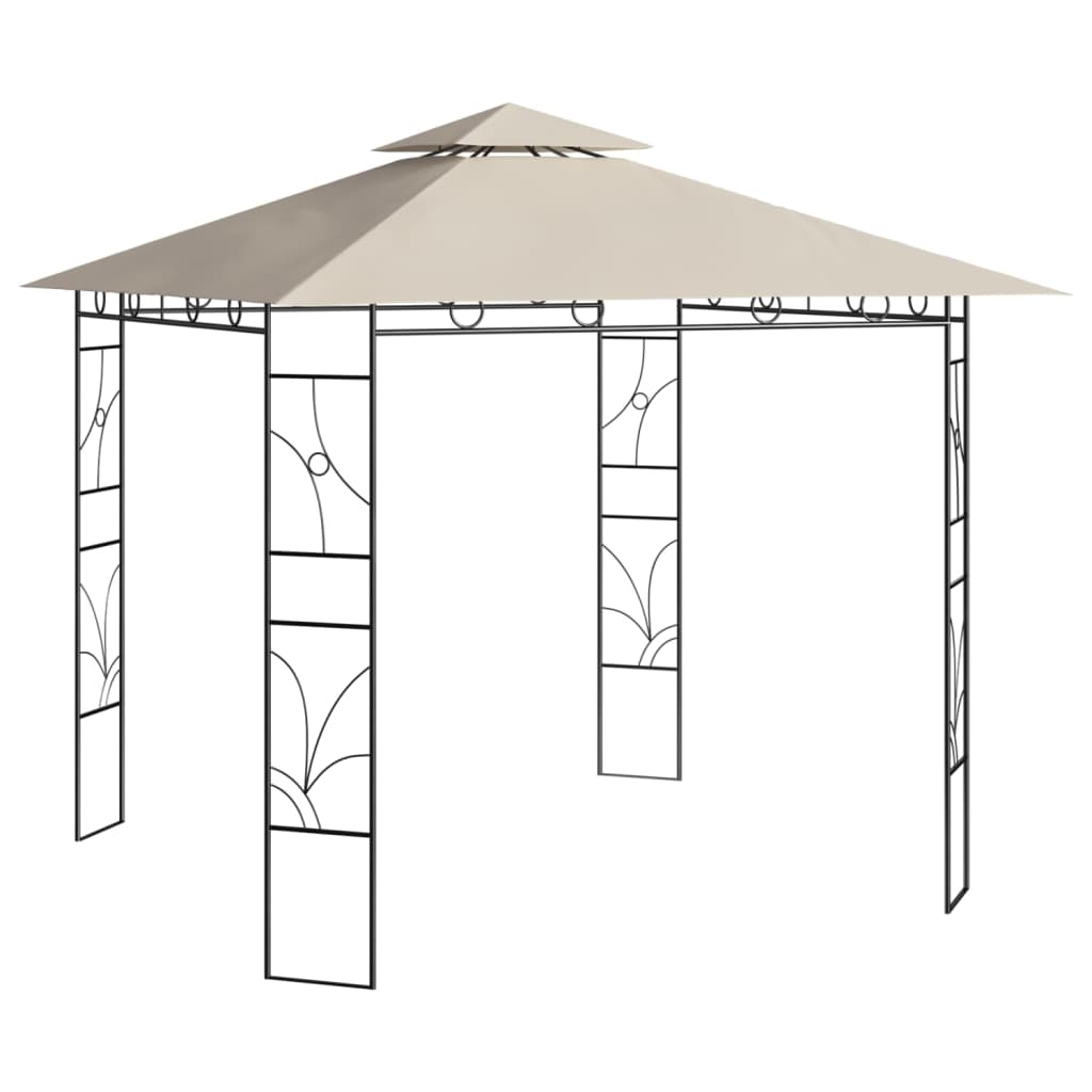 vidaXL Altana, 3x3x2,7 m, kremowa, 160 g/m²
