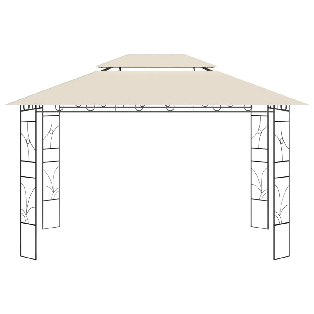 vidaXL Altana, 4x3x2,7 m, kremowa, 160 g/m²