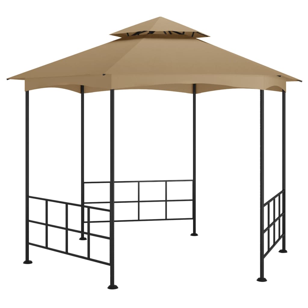 vidaXL Altana ze ściankami, 3,1 x 2,7 m, kolor taupe