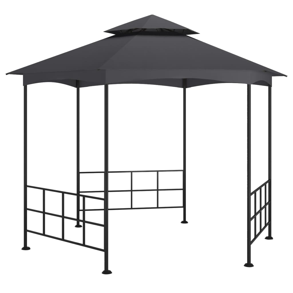 vidaXL Altana ze ściankami, 3,1 x 2,7 m, antracytowa