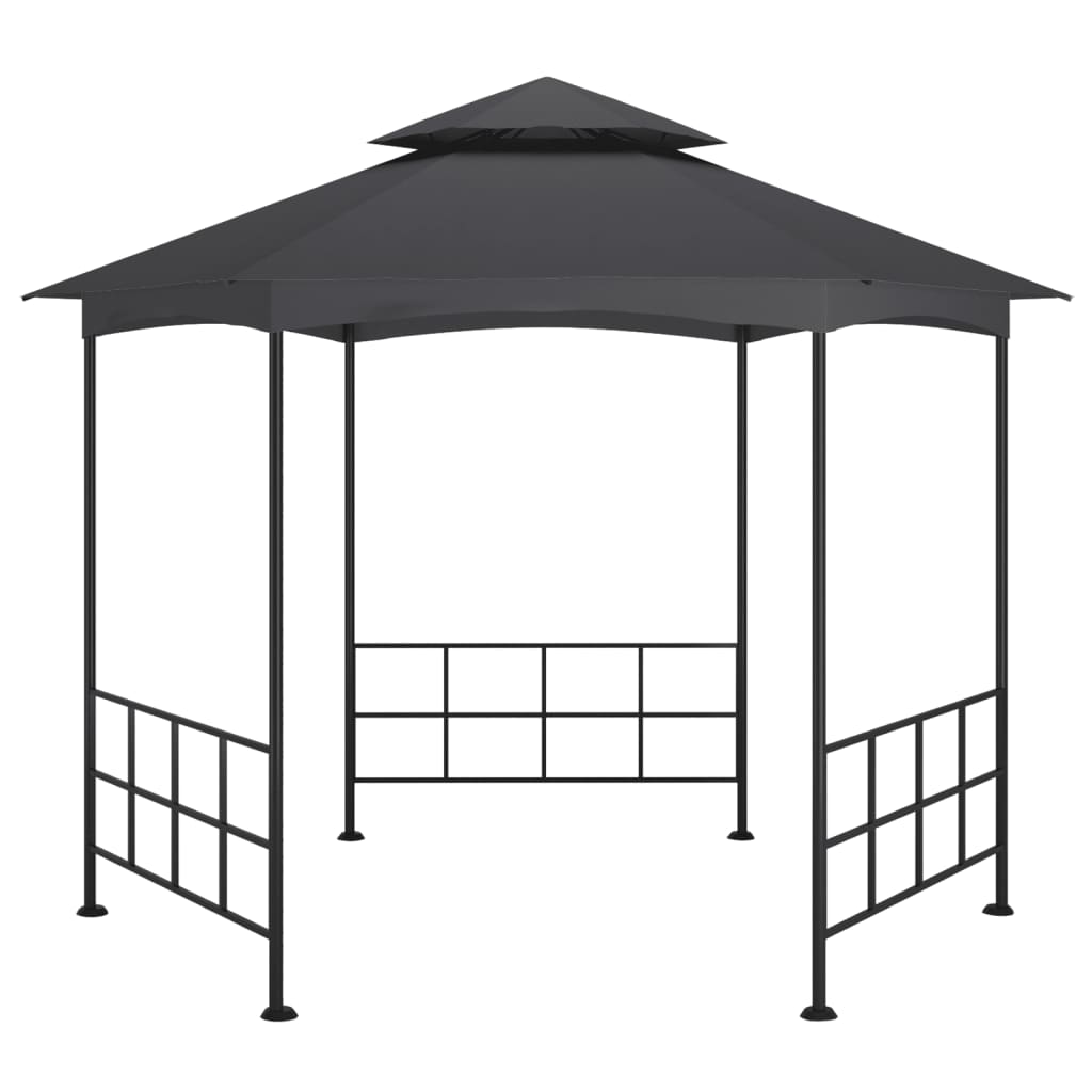 vidaXL Altana ze ściankami, 3,1 x 2,7 m, antracytowa