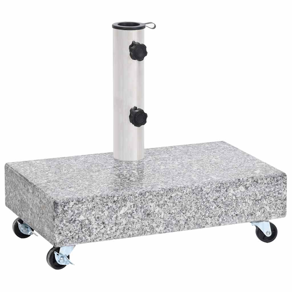 vidaXL Stojak pod parasol, jasnoszary, 45x25x8,3 cm, granitowy