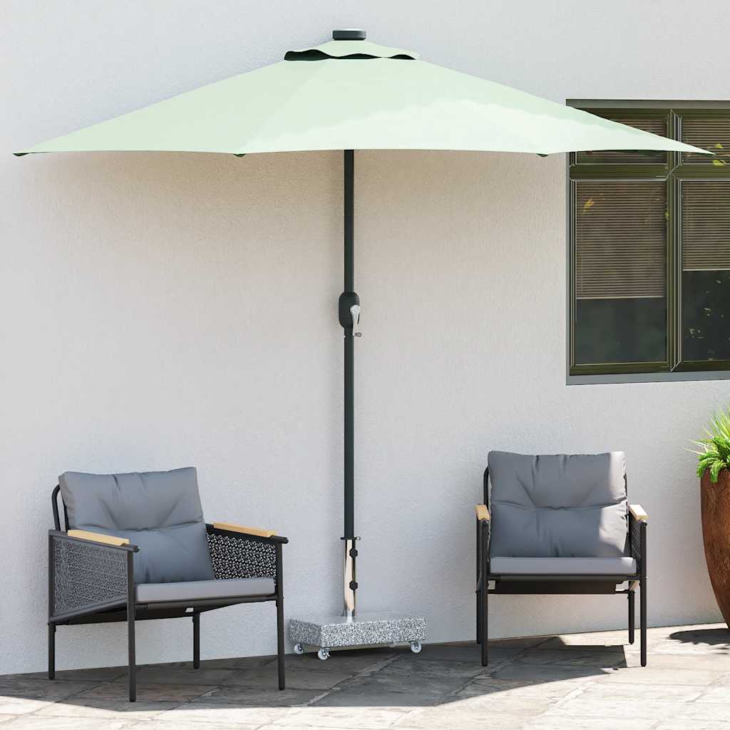 vidaXL Stojak pod parasol, jasnoszary, 45x25x8,3 cm, granitowy