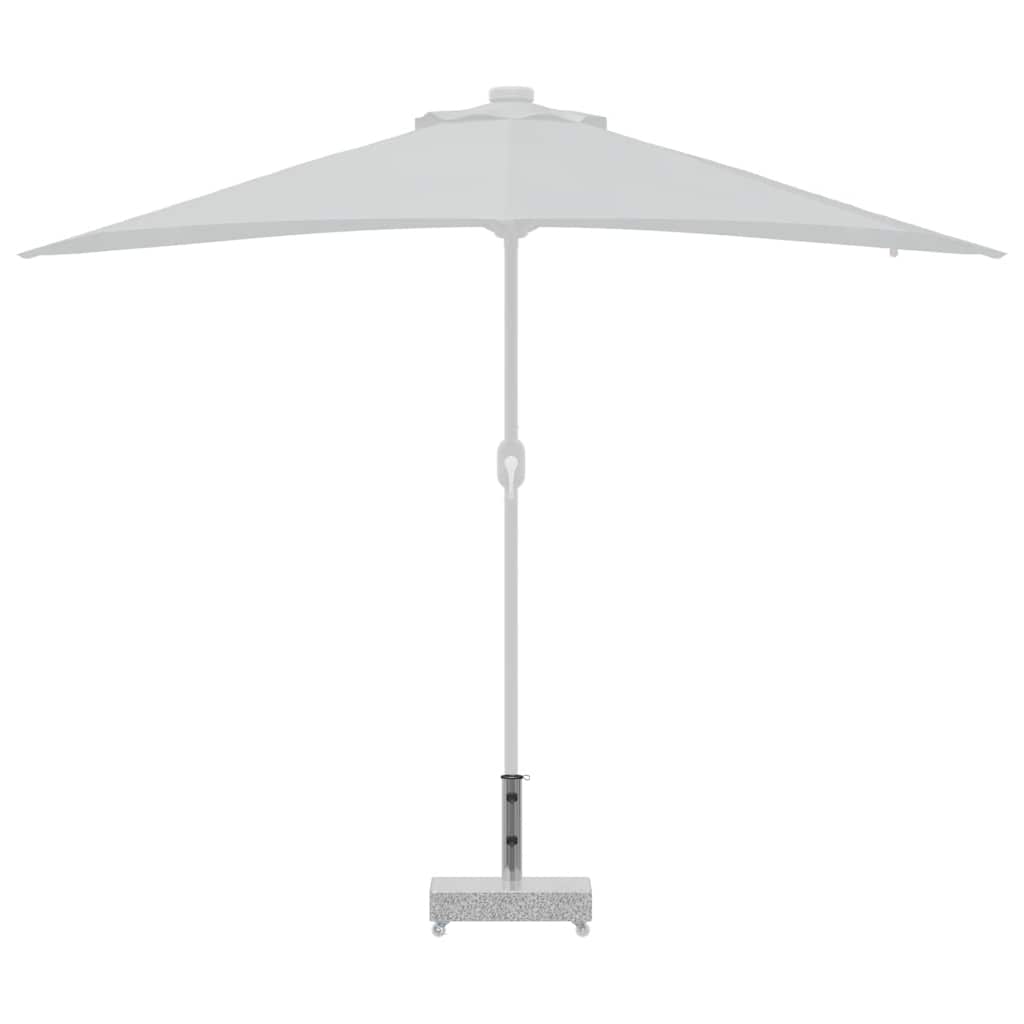 vidaXL Stojak pod parasol, jasnoszary, 45x25x8,3 cm, granitowy