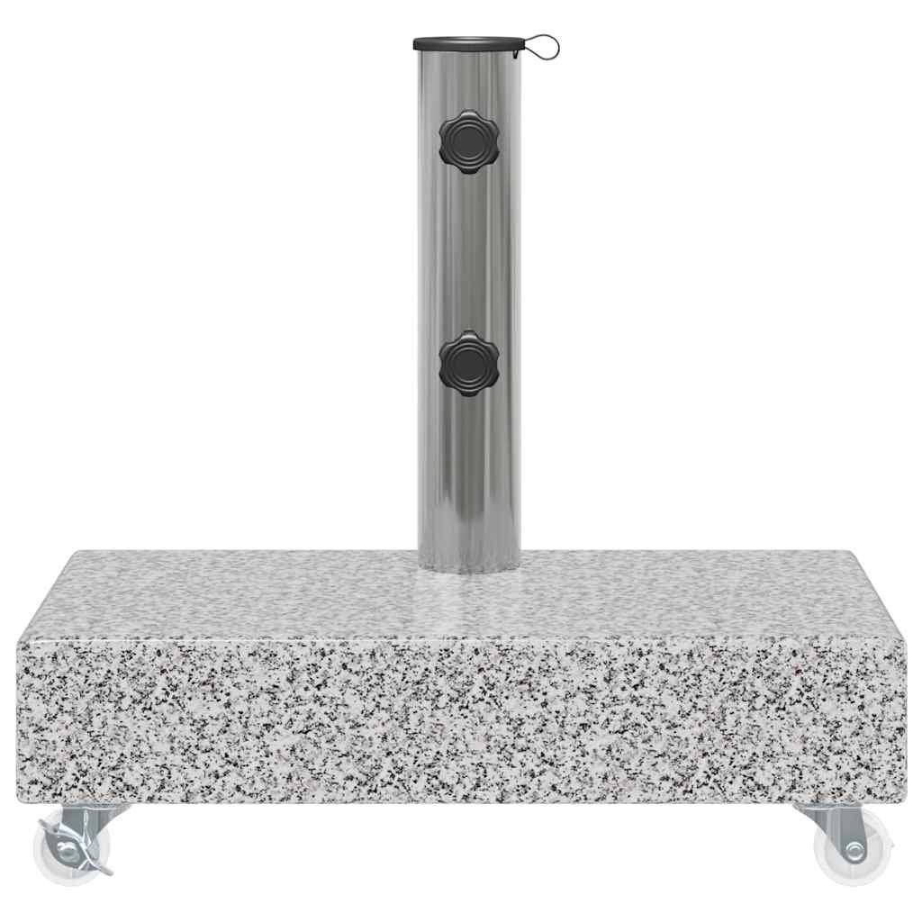 vidaXL Stojak pod parasol, jasnoszary, 45x25x8,3 cm, granitowy