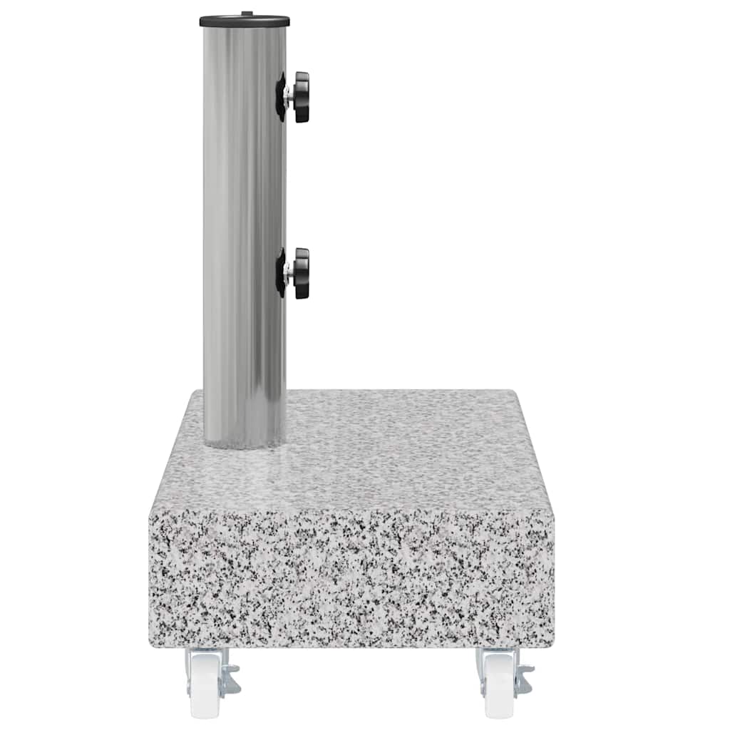vidaXL Stojak pod parasol, jasnoszary, 45x25x8,3 cm, granitowy