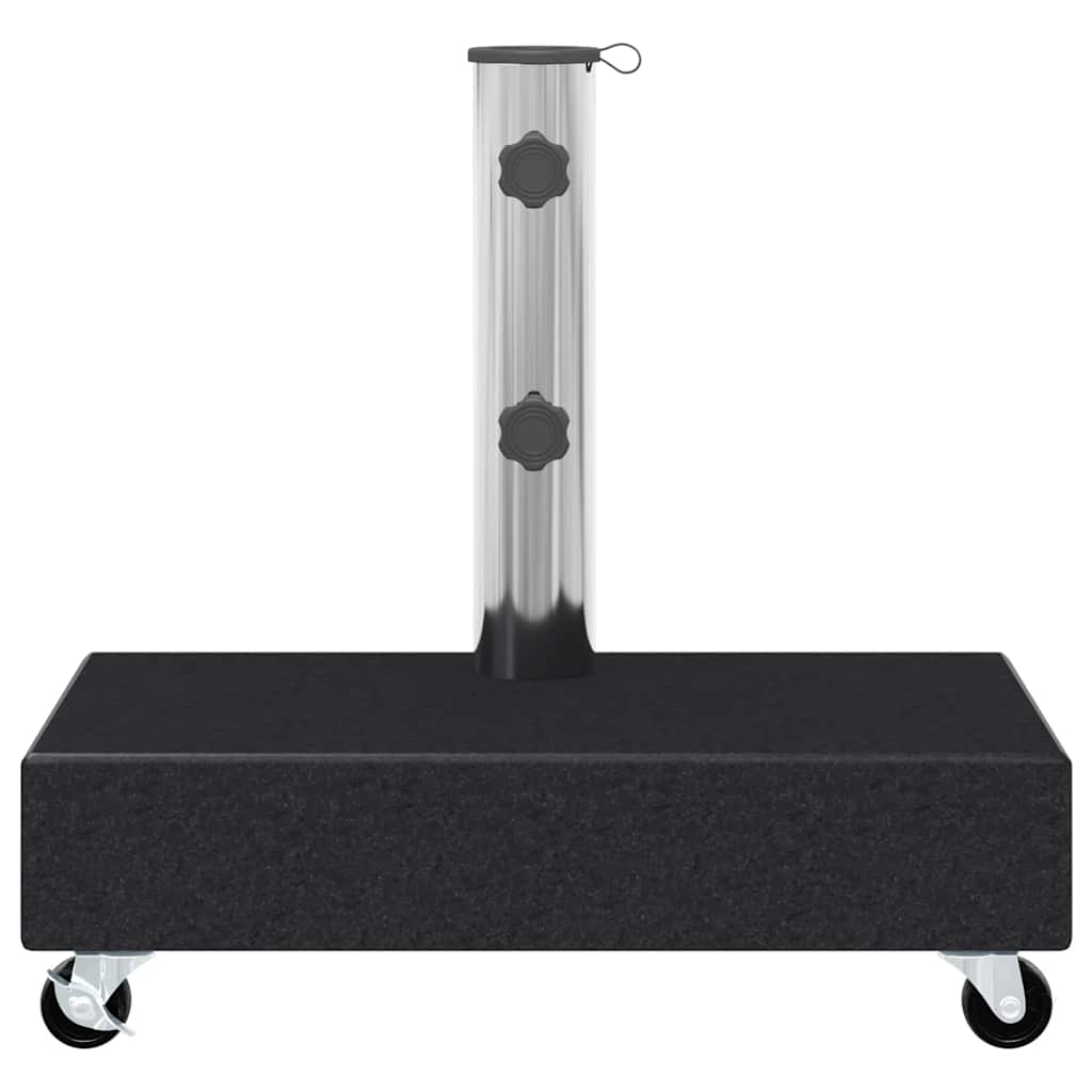 vidaXL Stojak pod parasol, czarny, 45x25x8 cm, granitowy