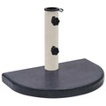 vidaXL Stojak pod parasol, czarny, 40x28x4 cm, granitowy