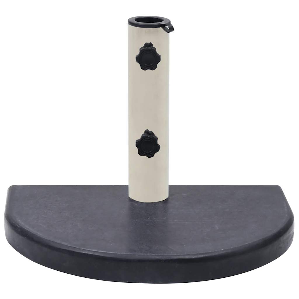 vidaXL Stojak pod parasol, czarny, 40x28x4 cm, granitowy