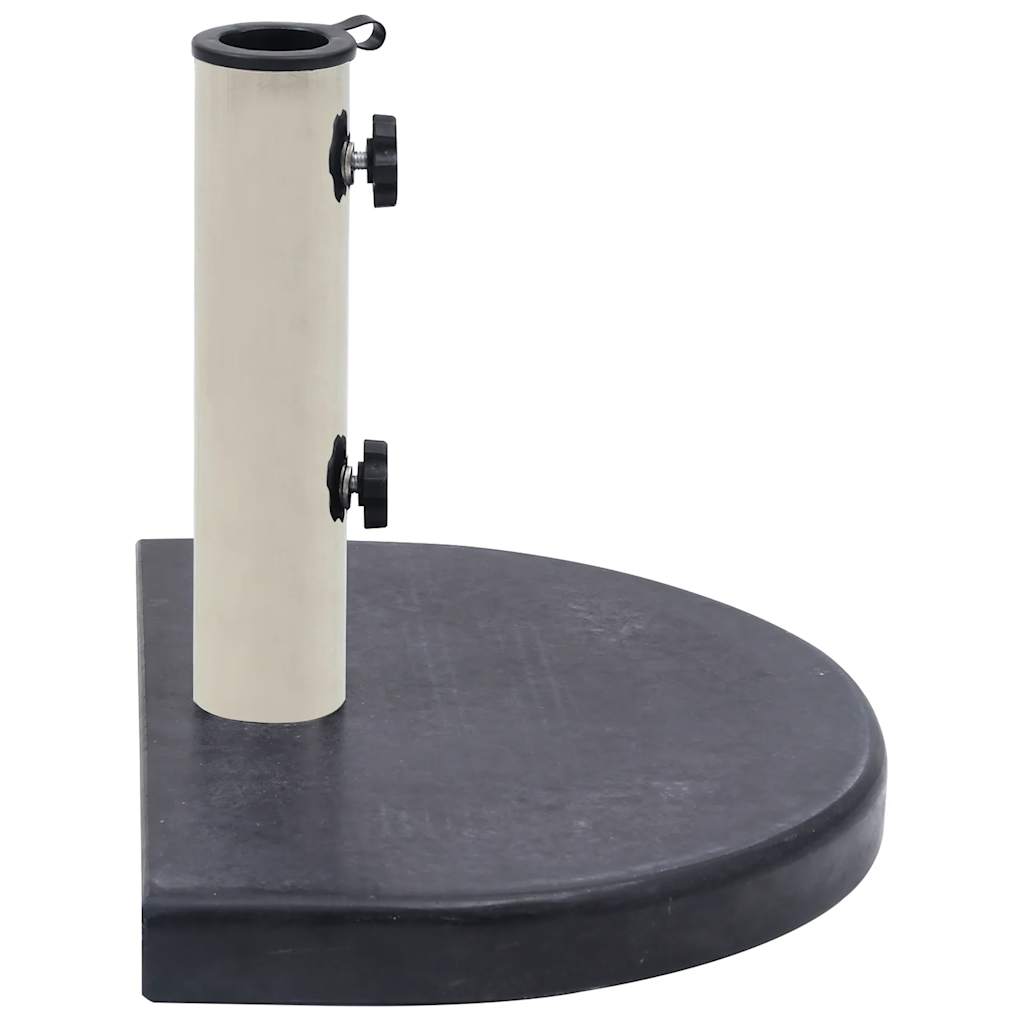vidaXL Stojak pod parasol, czarny, 40x28x4 cm, granitowy