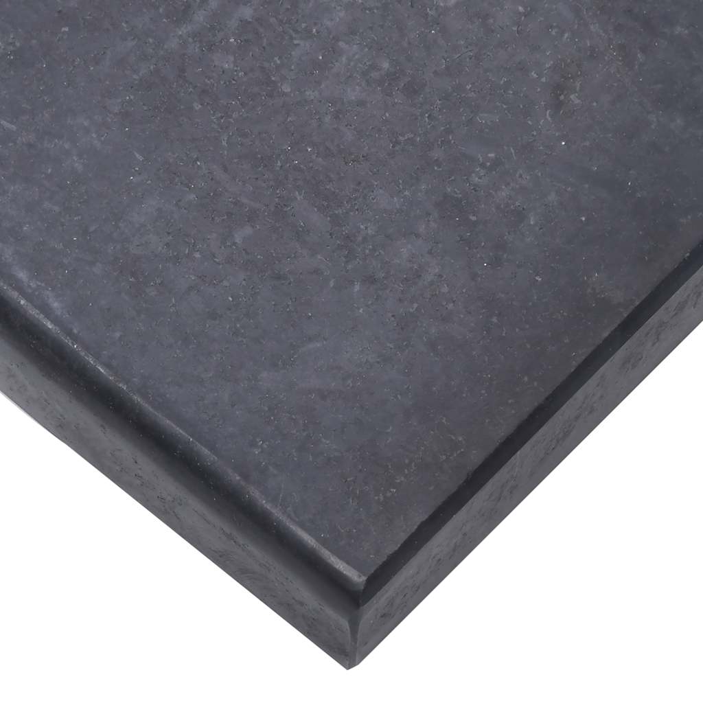 vidaXL Stojak pod parasol, czarny, 40x28x4 cm, granitowy