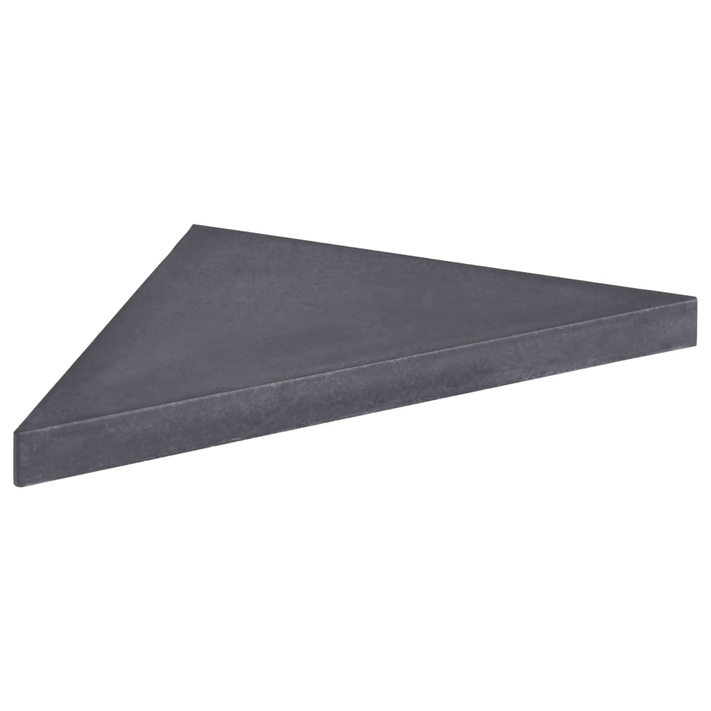 vidaXL Obciążnik do parasola, granit, kwadratowy, czarny, 15 kg