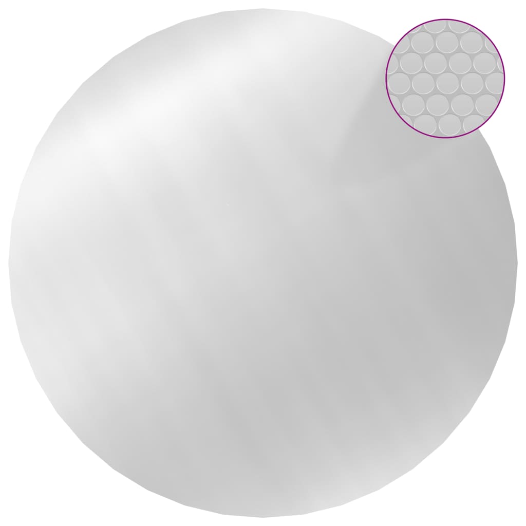 vidaXL Folia na basen, srebrna, 455 cm, PE